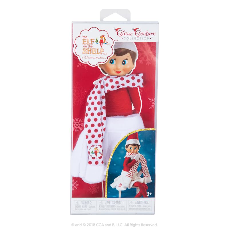 The Elf on the Shelf Christmas Tradition Box Set Girl Scout Elf (Blue Eyed) with Book and Snowflake Skirt O75604