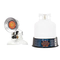 15,000 BTU Single Tank Top Portable Propane Radiant Heater,Grey/ Silver