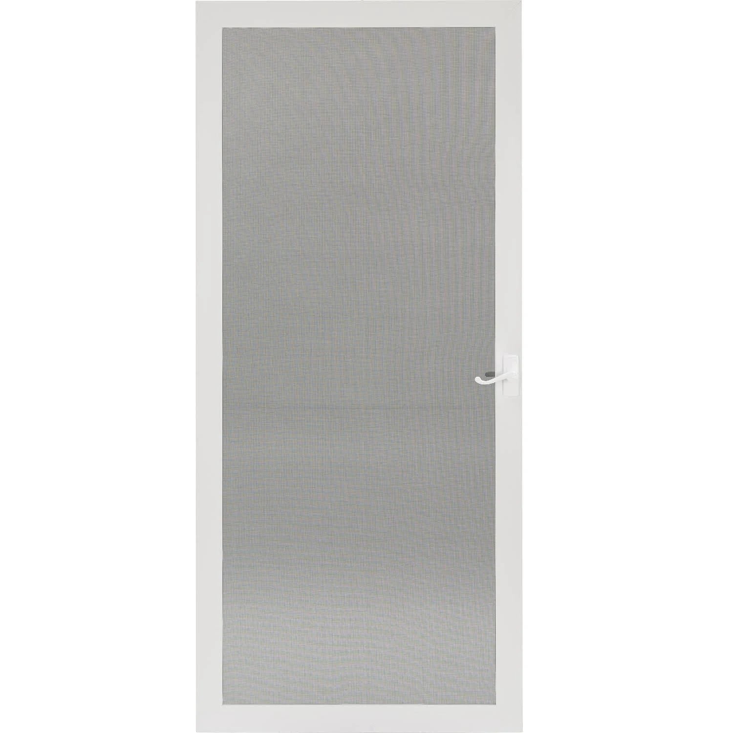 Larson 81 in. H x 36 in. W Aluminum White Full-view Reversible Storm Door