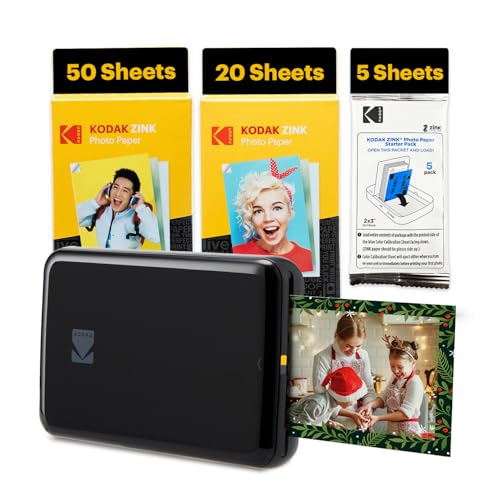 KODAK Step Instant Smartphone Photo Printer - Portable Wireless Zink 2x3" - White G38776