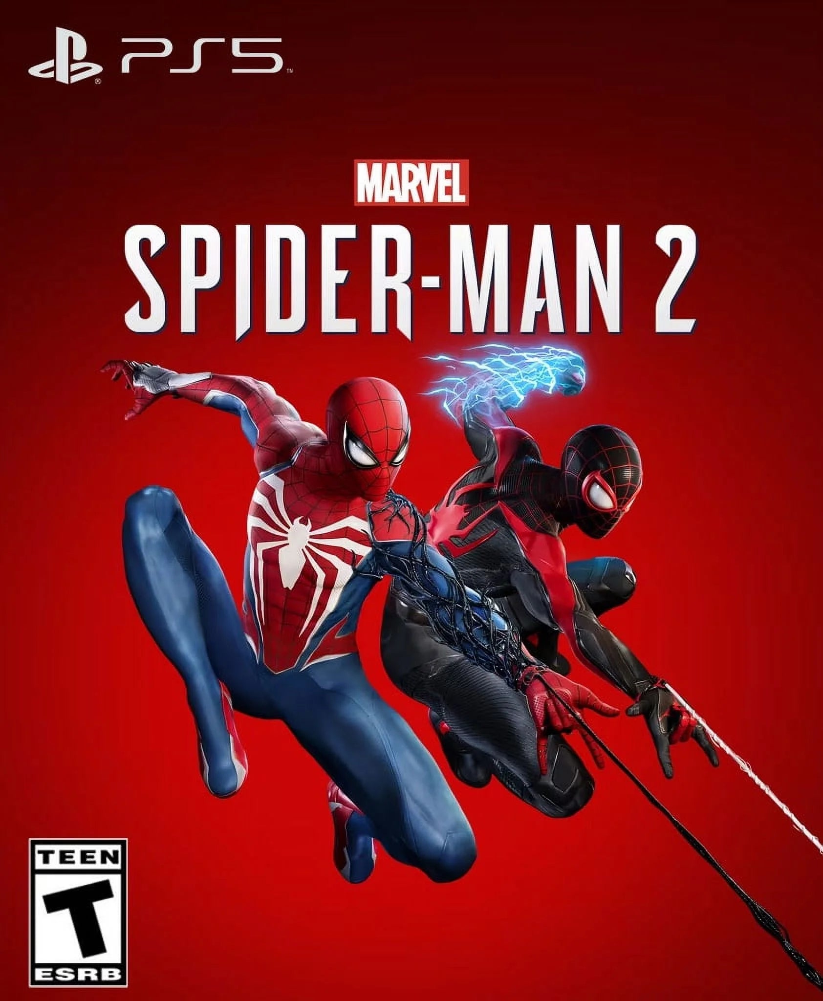 PlayStation 5 Slim Disc Edition Marvel Spider-Man 2 Bundle with Mytrix Controller Charger - White P6764