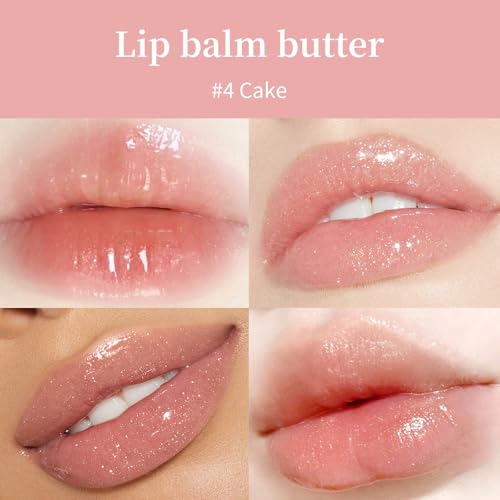 URQT Lip Butter Balm 4PCS, Hydrating Nourishing Lip Care with Natural Oils H306