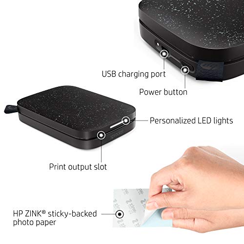 HP Sprocket Portable 2x3 Instant Photo Printer (Luna Pearl) A89391