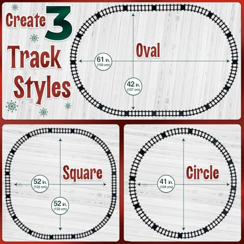 Christmas Train Set with Lights, Music, Sounds and Steam for Kids Ages 3+ E3791