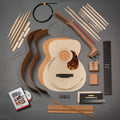 StewMac Build Your Own Om Acoustic Guitar Kit, Bolt-On Neck, Sitka Top, Mahogany Back &amp; Sides - Megean