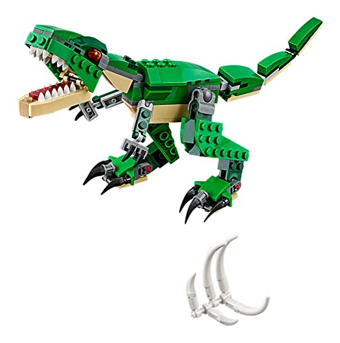 LEGO Creator 3 in 1 Mighty Dinosaur Toy, T. rex to Triceratops to Pterodactyl, Gift for Ages 7-12 V155317
