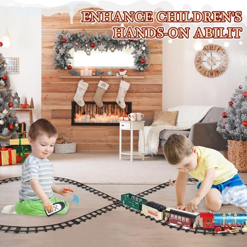 Kids Electric Train Set with Remote Control, Lights and Sounds X845180