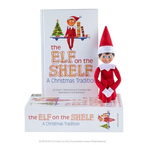The Elf on the Shelf: A Christmas Tradition Boy Scout Elf with Blue Eyes Storybook and Keepsake Box W196