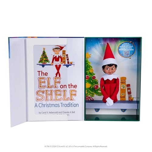The Elf on the Shelf: A Christmas Tradition Boy Scout Elf with Blue Eyes Storybook and Keepsake Box W196