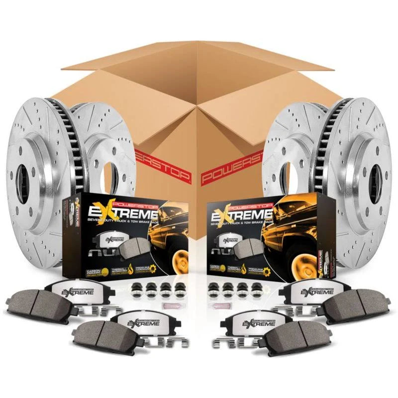 Power Stop K6560-36 Z36 Front & Rear Truck and Tow Brake Kit V7674