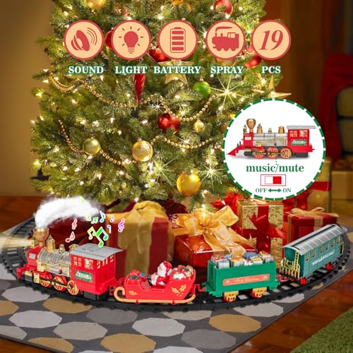 BainGesk Train Set with Steam, Light and Sounds for Kids V3261
