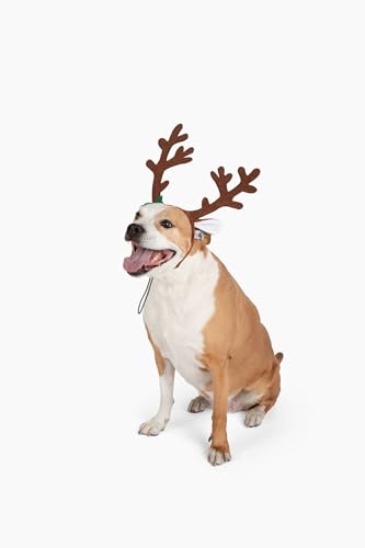 Midlee Brown Reindeer Antlers Headband Pet Christmas Costume Large H2849