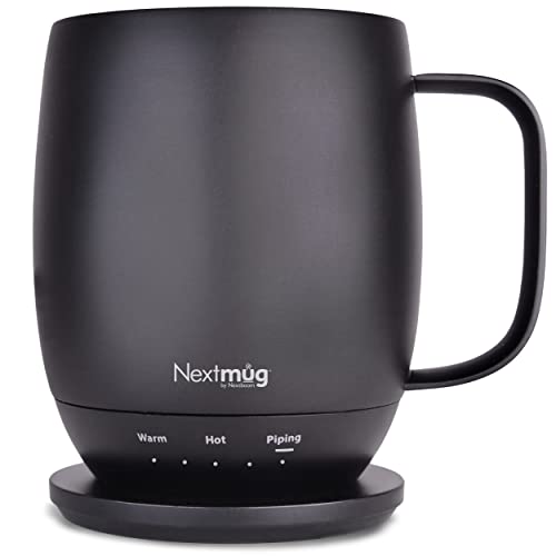 Nextmug Self-Heating Coffee Mug, 14 oz, Burgundy W7807