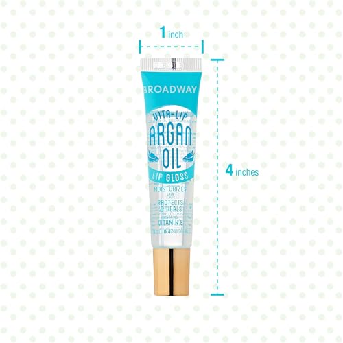 Ruby Kisses Broadway Vita-Lip Clear Lip Gloss 8 Pack, Ultra-Hydrating with Vitamins T1692
