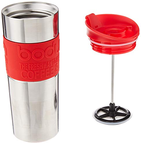 Bodum Travel Press, Vacuum Insulated, 15oz, Black Q18221