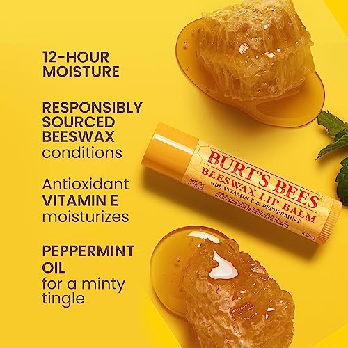 Burt's Bees Lip Balm 4-Pack, Pink Grapefruit, Mango, Coconut & Pear, Pomegranate C323915