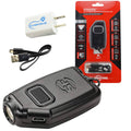 Surefire Sidekick Ultra Compact 300 Lumen Triple Output Rechargeable LED Keychain Flashlight with USB Car and Wall Plugs - Avayadevconnect