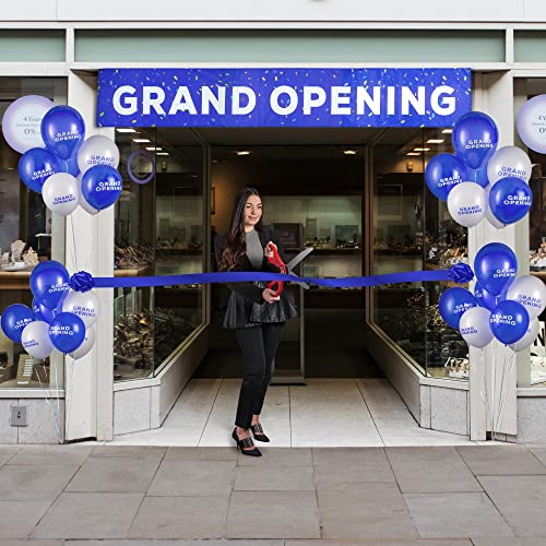 Deluxe Grand Opening Ribbon Cutting Kit - 25" Giant Scissors with Gold Satin Ribbon M4491