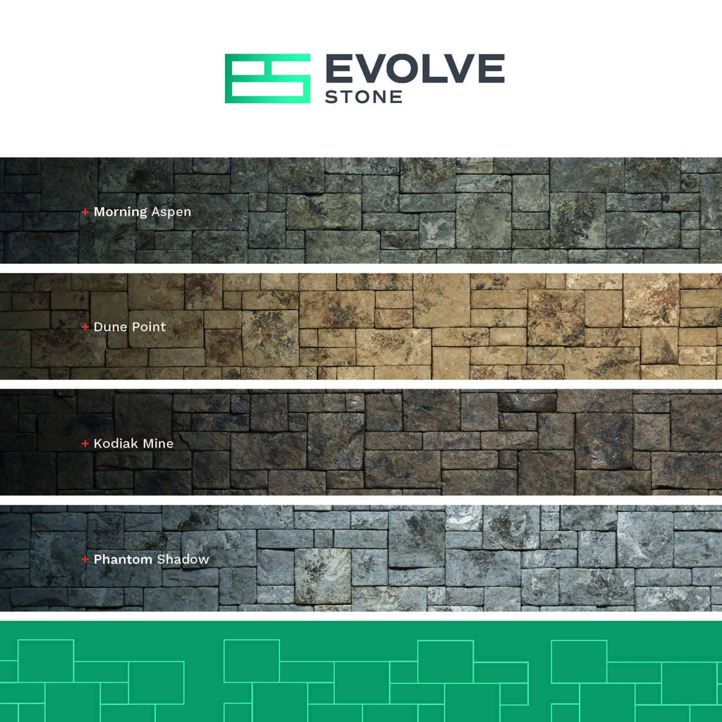 Evolve Stone Georgetown Run Stone Veneer Morning Aspen R86957