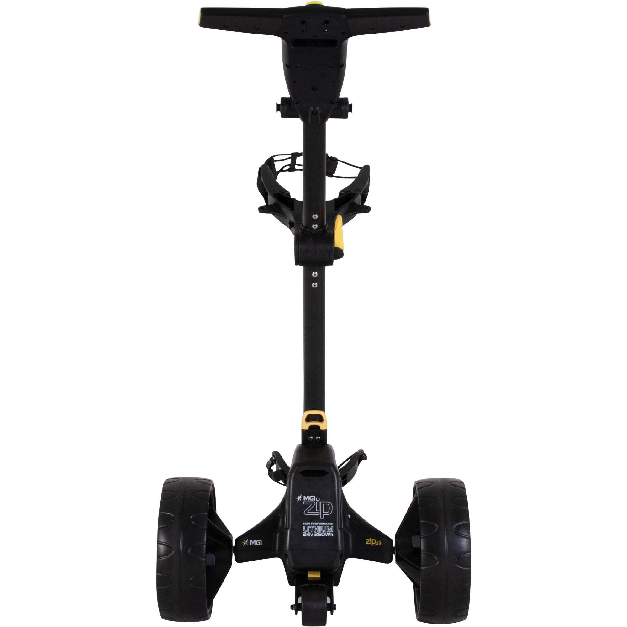 MGI Zip X1 Electric Golf Push Cart with Swivel Wheel, Black F613053