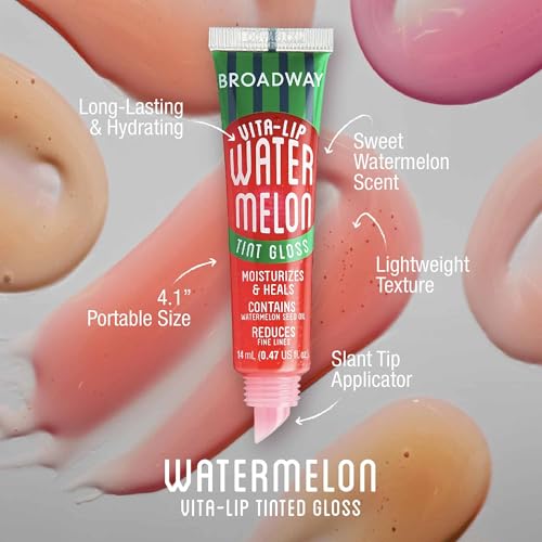 Ruby Kisses Broadway Vita-Lip Clear Lip Gloss 8 Pack, Ultra-Hydrating with Vitamins T1692