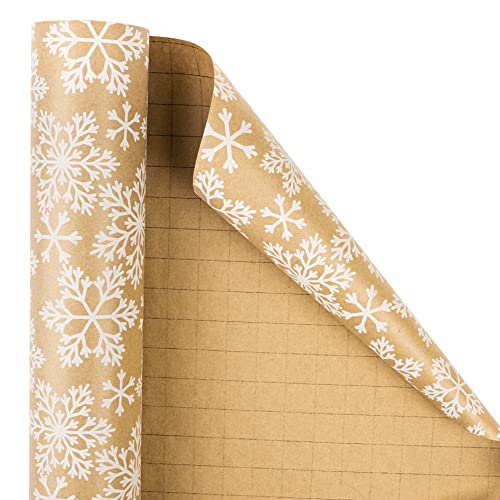 RUSPEPA Christmas Wrapping Paper Jumbo Roll Kraft Paper, Christmas Tree Design, 30 in x 100 ft U53088