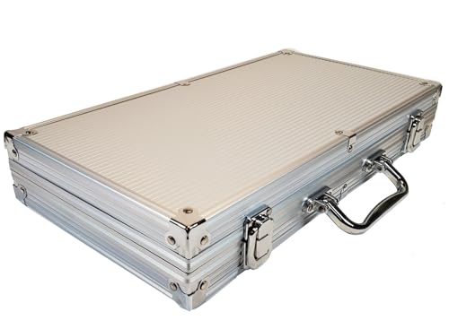 Fat Cat 11.5 Gram Claytec Poker Chip Set with Aluminum Case, 500 Chips X827