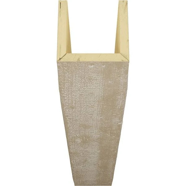 Ekena Millwork 3-Sided Rough Sawn Faux Wood Beam, Whitewash O568242