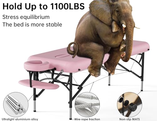 CLORIS 84" Portable Massage Table with Carrying Bag Z191211