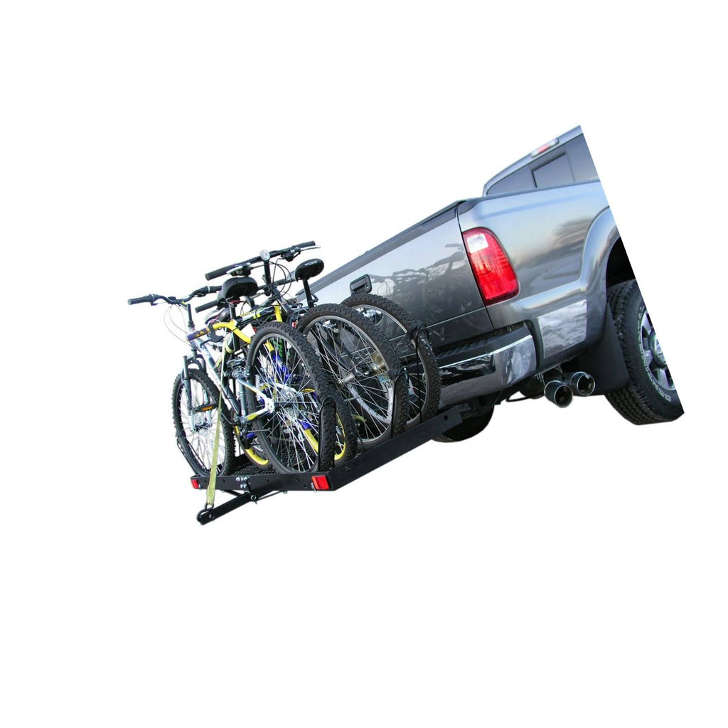 Tow Tuff 62 inch Steel Cargo Carrier Trailer with Bike Rack L743