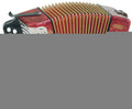 Hohner Diatonic Button Accordion 1600/2 Erica Two-Row Ad, Red
