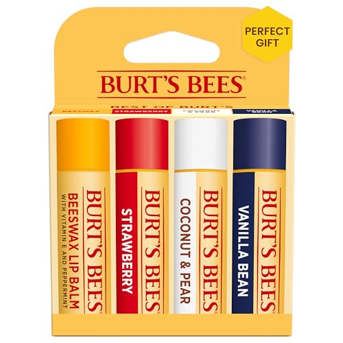 Burt's Bees Lip Balm 4-Pack, Pink Grapefruit, Mango, Coconut & Pear, Pomegranate C323915