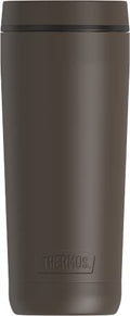 THERMOS ALTA SERIES Stainless Steel Tumbler 18 oz, Matte Steel/Espresso Black U63813