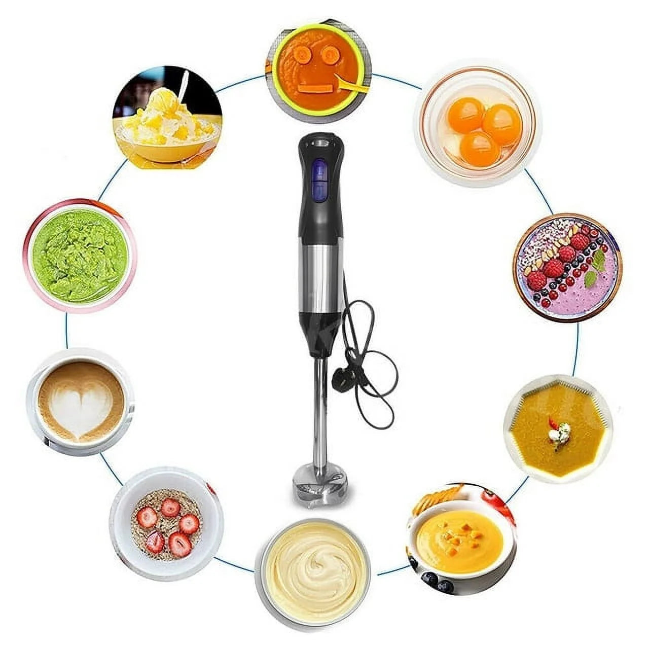 Immersion Blender 4-in-1, 1000W Handheld Electric Blender for Kitchen S29138