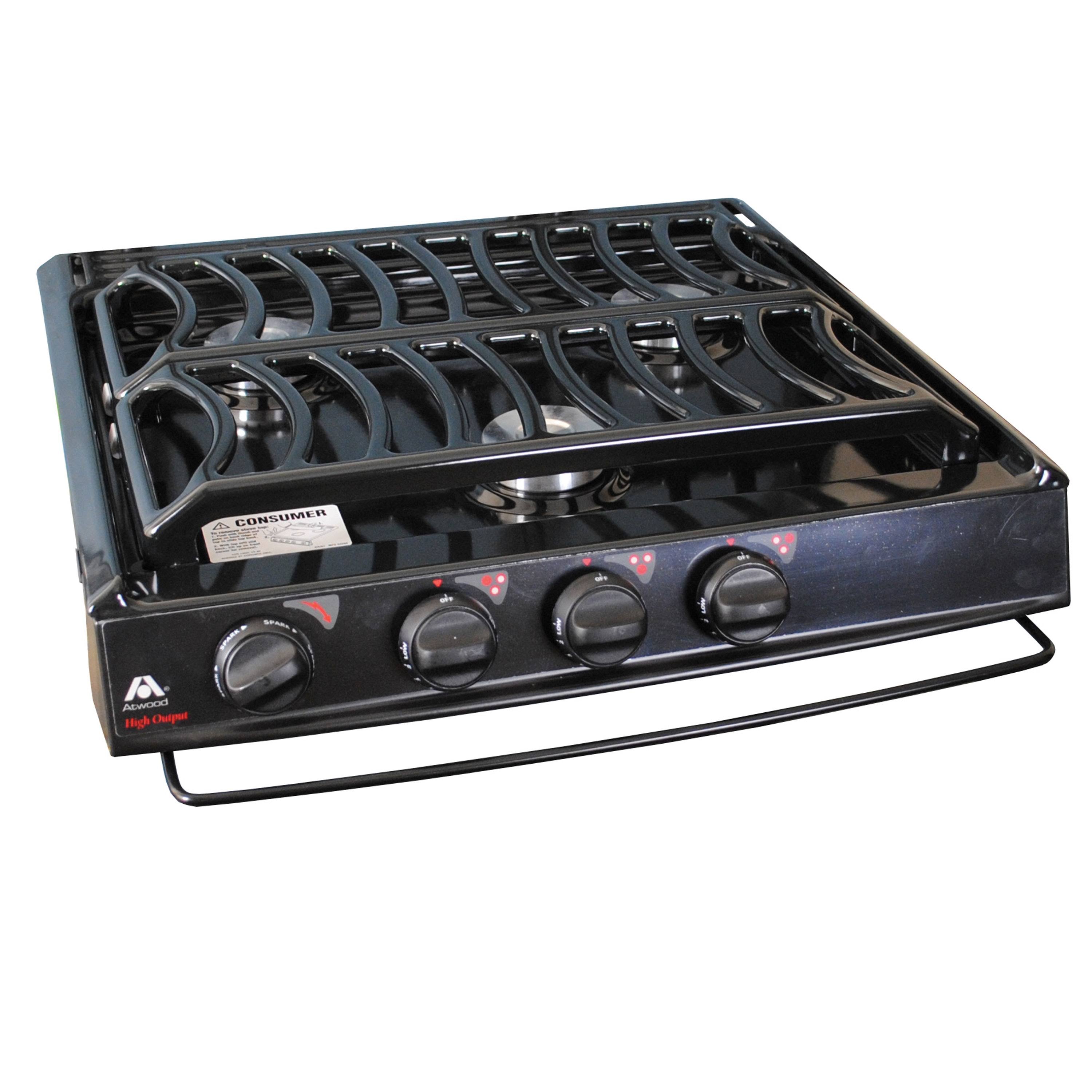 Atwood 52961 CA-35 B Slide-in Cooktop with Piezo Ignition Sealed Burner Black - Megean