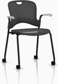 Caper Stacking Chair - Black by Herman Miller