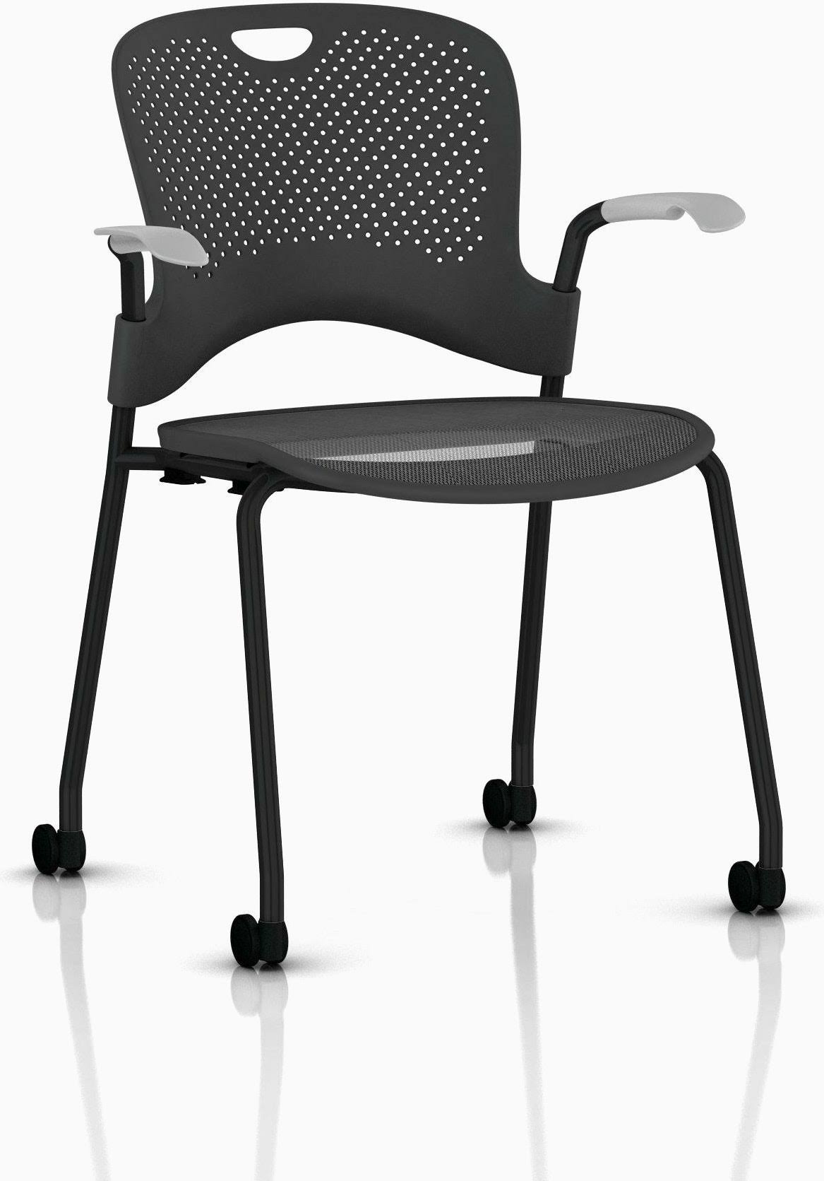 Caper Stacking Chair - Black by Herman Miller