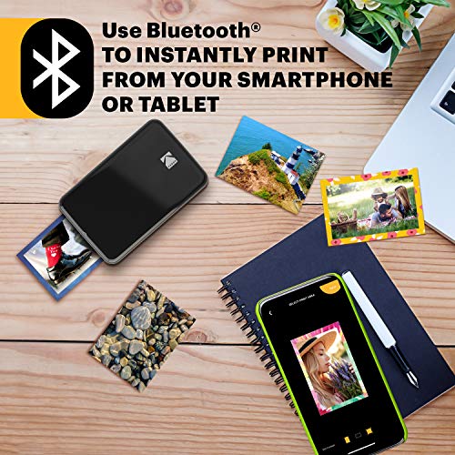 KODAK Step Instant Smartphone Photo Printer - Portable Wireless Zink 2x3" - White G38776