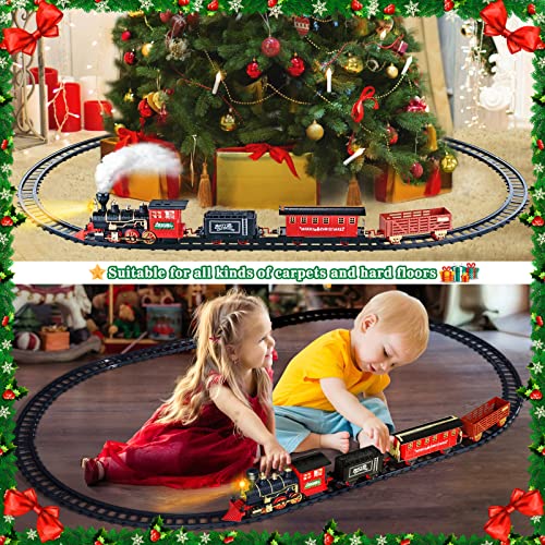 BainGesk Train Set with Steam, Light and Sounds, Electric Toy for Kids K159
