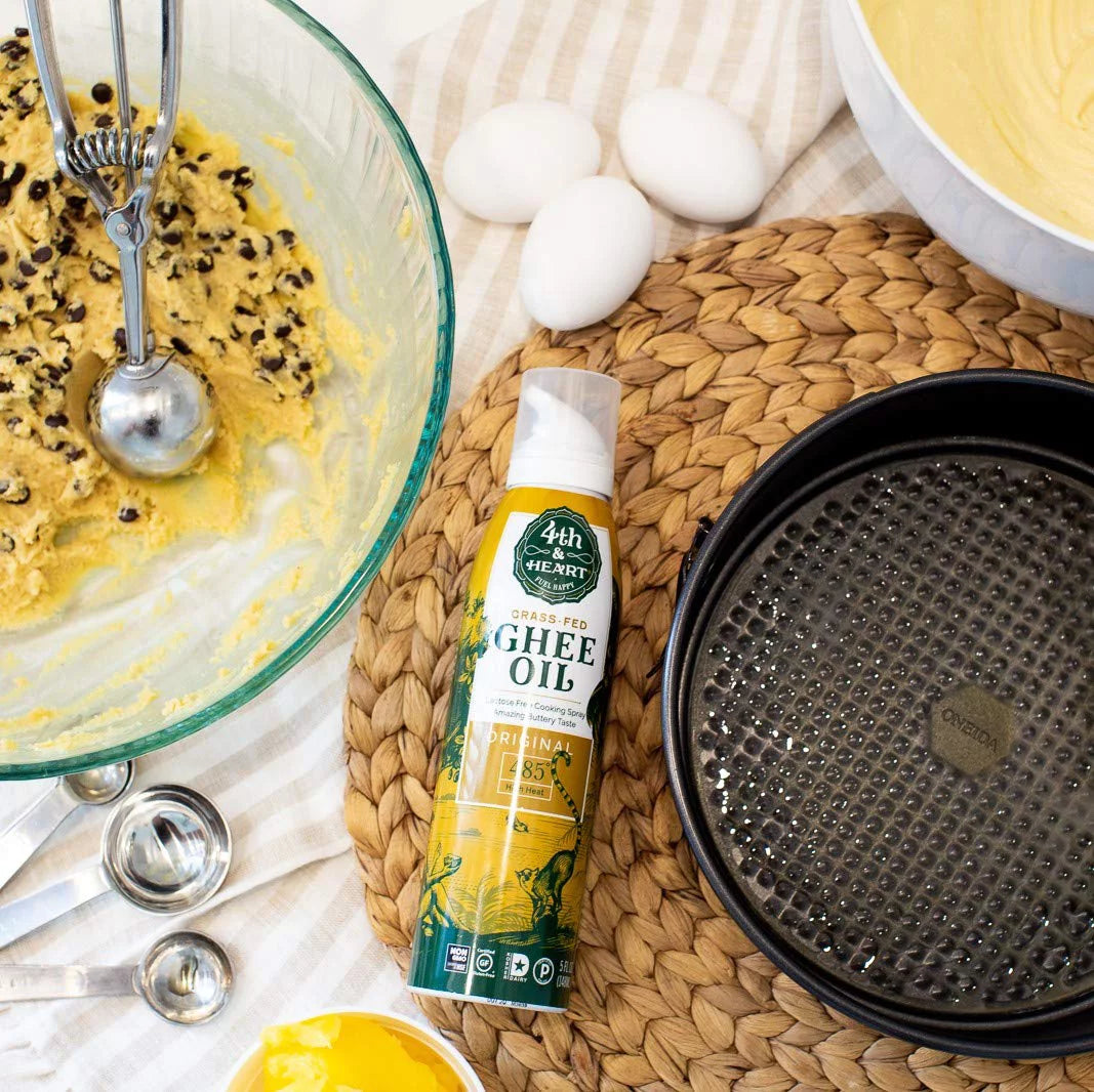 4th & Heart Original Ghee Oil Cooking Spray, 5 oz, Non-Stick High Heat Blend, Keto Z408723