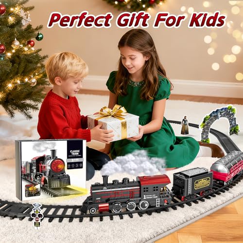 Christmas Train Set with Lights and Sound for Kids Ages 4-8 C174