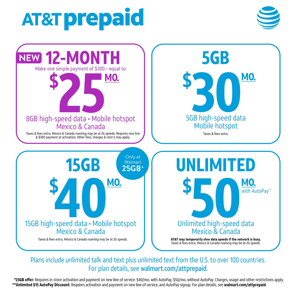 AT&T Calypso 16GB Prepaid Smartphone Chameleon Blue S434