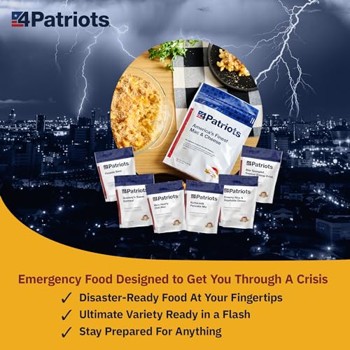 4Patriots 2-Week Survival Food Kit, 84 Servings, 25-Year Shelf Life T5486