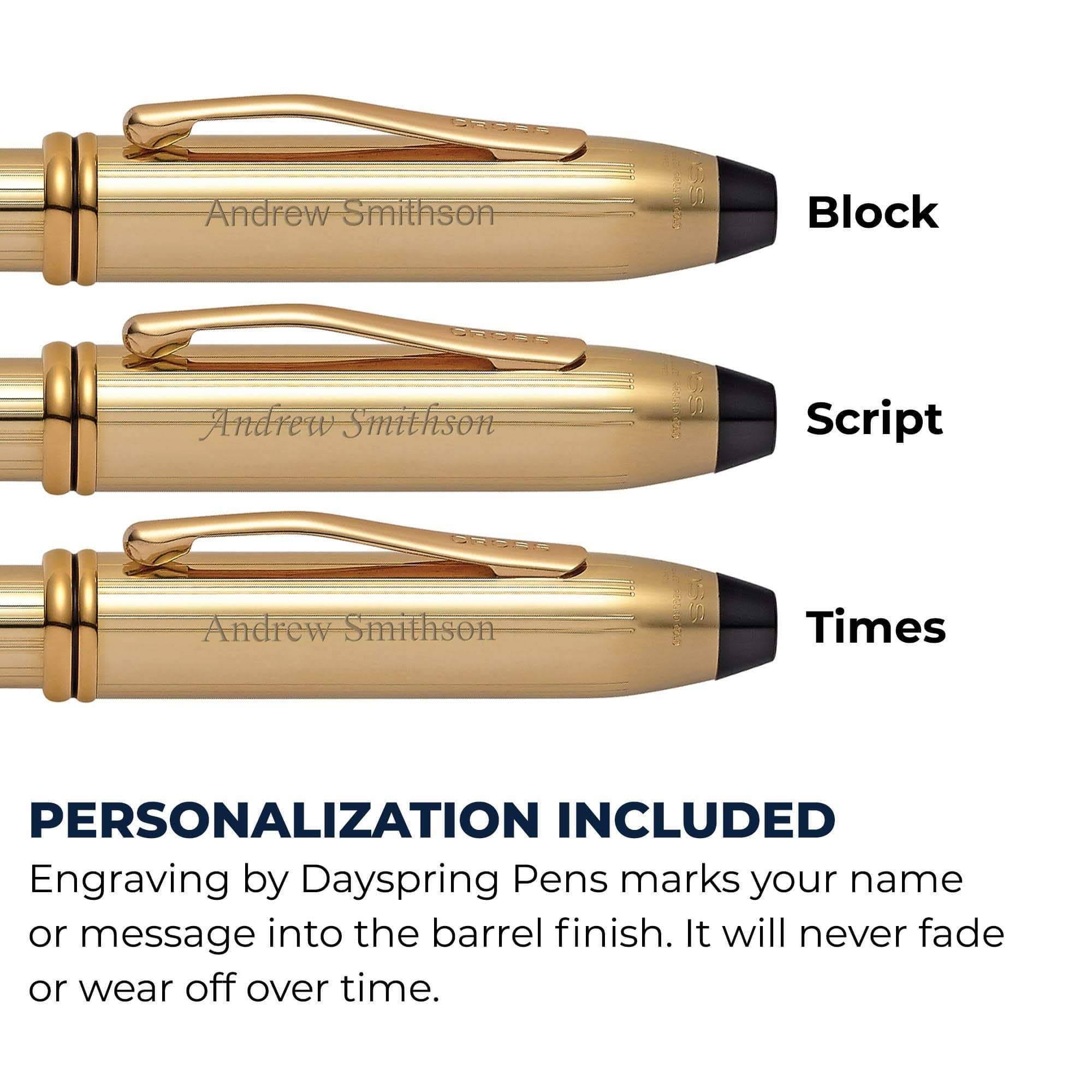 Cross Townsend Ballpoint Pen 10K Gold Filled Z5977