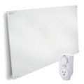EconoHome Wall Mount Space Heater Panel - with Thermostat - 600 Watt Convection Heater - Ideal for 200 Sq ft Room - 120V Electri