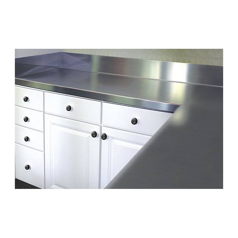 A-Line by Advance Tabco Stainless Steel Counter Top with Backsplash Size: 6.5x22 H x 36x22 W x 30x22 D - Avayadevconnect