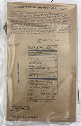 SOPAKCO Sure-Pak MRE Reduced Sodium Emergency Ration Meals, 14 Pack V754301