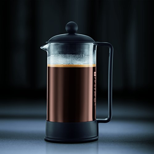 Bodum Brazil French Press Coffee Maker, 51oz, Black S748