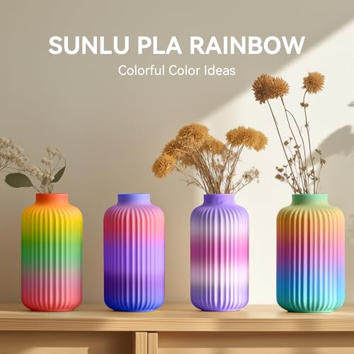 SUNLU PLA Filament 1.75mm 250g 8 Rolls Multicolor Bundle Y20969