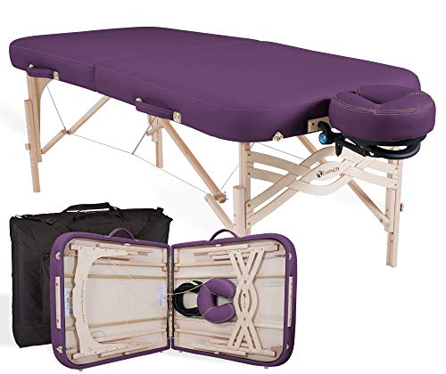 EARTHLITE Premium Portable Massage Table Package SPIRIT with Flex-Rest Face Cradle & Strata Face Pillow, Carry Case, Made in USA E382